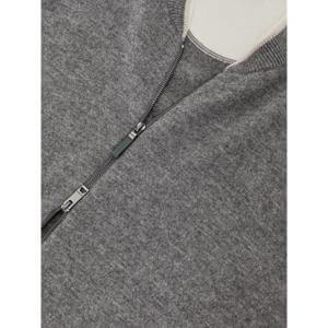 REISS Clifford Merino-Wool Zipped Bomber Cardigan